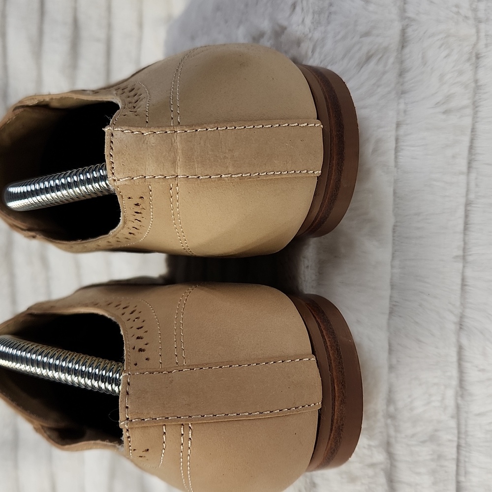 Steve Madden "Trouser" Oxford Laceless Shoes Tan Size 7 - Picture 5 of 8
